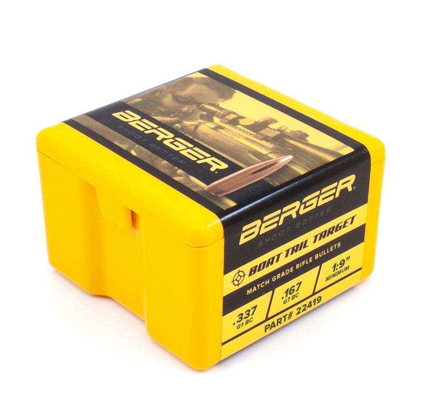 Berger's New 22 Cal 69 Gr BT Target Bullet